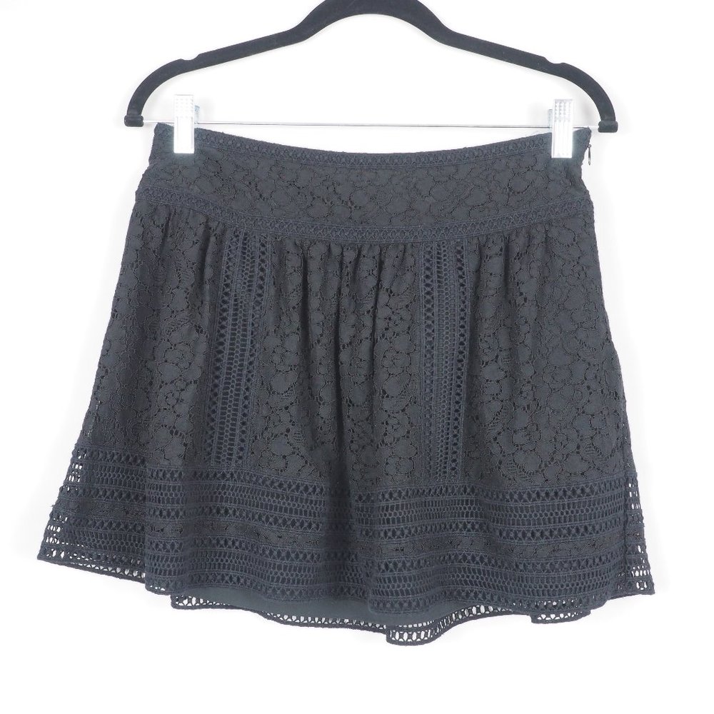 Joie Darby Lace Mini Skirt Black 2
